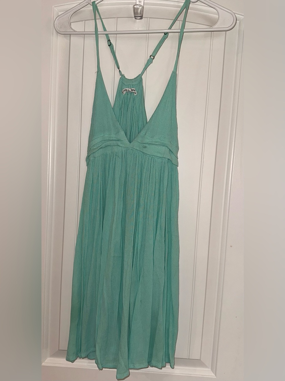 O'Neill Saltwater Solids Mini Dress Mint Green Size XS Racerback Cover-Up